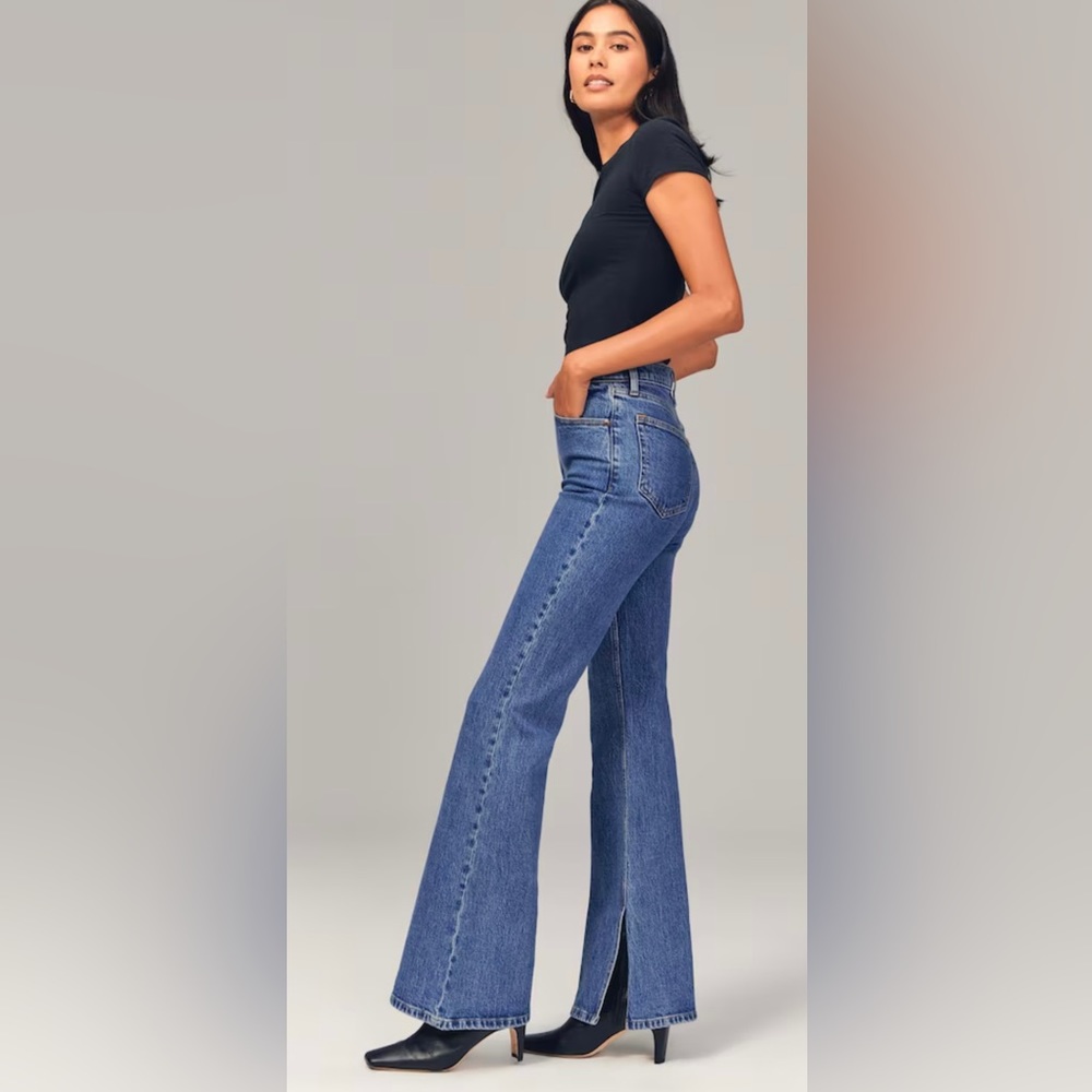 Abercrombie Curve Love High Rise Vintage Flare Jean